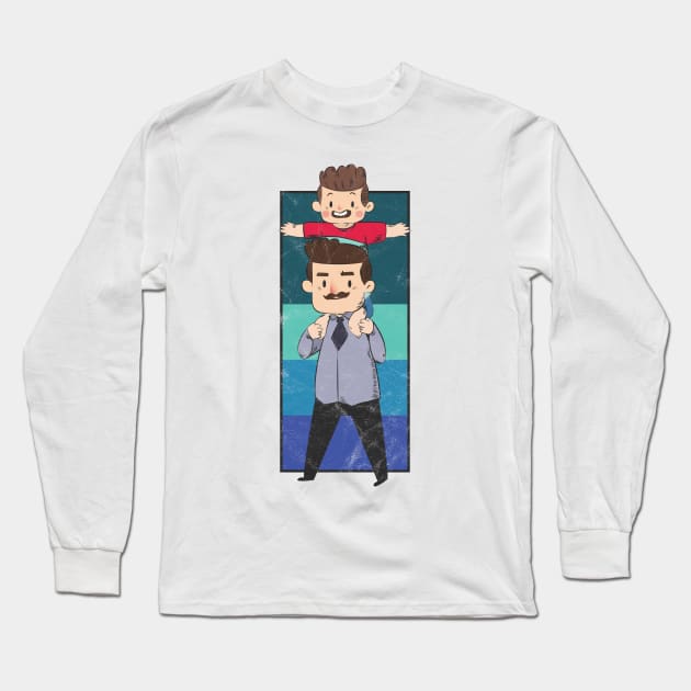 Best Father Son Day Long Sleeve T-Shirt by avshirtnation